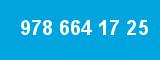 978 664 17 25 978 664 17 25